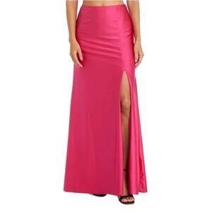 New ~ MORGAN & CO. ~  Side Slit Satin Melissa Skirt Size 0